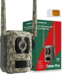 4G LTE looduskaamera SIM-kaardiga, 4K 8MP UHD, otse&uuml;lekanne igal ajal ja igal pool, 0,2 sekundit k&auml;ivitamisaega, 940nm n&auml;htamatud IR valgusdioodid, liikumistuvastus, pidev pildistamisrežiim, pilvesalvestus, Talon Pro