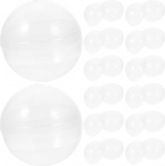 Angoily 20 t&uuml;kki eraldatavad l&auml;bipaistvad pallid k&auml;sit&ouml;&ouml;de t&auml;itmiseks plastpallid plastpallid t&auml;idetavad akr&uuml;&uuml;lpallid kommikarp ripats ripats m&auml;ngupallid lauatennisepallid