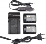 DSTE&reg; 2-pack asendusaku NP DMC-FZ100 DMC-FZ150 ja DC167E reisilaadija komplekt Sony &alpha;7R A7R3 A7R III III &Alpha;7R3 kaameratele kui A7RM3