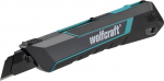 wolfcraft Pro Safety 4290000 L&otilde;iketera 18 mm - professionaalne automaatse lukustusega nuga, metallist korpus, ergonoomiline parem- ja vasakuk&auml;elistele kasutajatele, eriti terav tera.