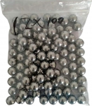 Laagripallid, pakend 100, t&auml;psuslaagri teraskuuli l&auml;bim&otilde;&otilde;t 3,4 tolli (2,1 mm)