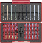 PB Swiss Tools ToolBox 80 augustatud PZ PH TX Torx Robertson kuuskantotsakate | PB C6.792 TB | 100% Swiss Made | sisaldab magnetilist otsakuhoidjat t&ouml;&ouml;stuses ja k&auml;sit&ouml;&ouml;s kasutatavate kruvikeeratavate t&ouml;&ouml;riistade jaoks.