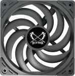 Scythe Wonder Tornado 120 Slim PWN Silent Slim PC ventilaator 120mm x 15mm Fluid Dynamic Bearing 4 Pin Connector (Wonder Tornado Slim 2000rpm)