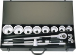 Draper 780-10m Nelinurkse ajamiga ELORA METRIC SOCKET SET, sinine, 1 tk.