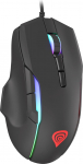 Genesis Xenon 220 G2 Wired Gaming Mouse Silent Click Optiline sensor kuni 12800 DPI RGB valgustus 7 programmeeritavat nuppu 1000Hz makrofunktsioon Sisseehitatud m&auml;lu PTFE Glider USB