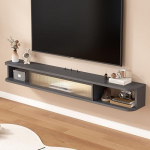 Konsole Flur Tische hinter Sofa Tisch Regal Eingangsbereich Marmor verspiegelt Display Modern Eingang Runde Rechteckige Basis Wand Modern Schwebender TV-St&auml;nder - Wandmontiertes Medienkonsolenregal Wo