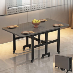 Folding Drop Leaf Wooden Dining Tisch, multifunktsionaalne, ausziehbar, f&uuml;r K&uuml;che, Wohnzimmer, Restaurant, 100 x 60 x 75 cm, Grau