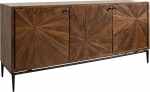 MASSIVMOEBEL24.DE Mangoservituut 183 x 46 x 84 cm Pruun lakitud stiilis m&ouml;&ouml;bel #110
