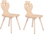 2 talutoolist koosnev komplekt, valmistatud kvaliteetsest m&auml;nnipuidust, traditsiooniline puidust tool, maal&auml;hedane tool, istme k&otilde;rgus: 45 cm, istme s&uuml;gavus: 38 cm, k&auml;sit&ouml;&ouml;na valmistatud L&otilde;una-Eestist.