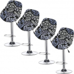 Schonbez&uuml;ge for Esszimmerst&uuml;hle, Stretch Gebogene R&uuml;ckseite Mid Century Modern Akzent Esszimmerstuhlbezug B&uuml;rostuhlbezug Schminktisch Stuhlbezug Schutz for K&uuml;che(12,Set of 4)