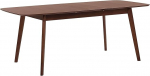 Beliani Skandi Madox s&ouml;&ouml;gilaud tumedast p&auml;hklipuust 120 x 75 cm pikendatav 150 x 75 cm
