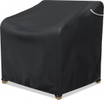 AKEfit Patio Chair Covers aiam&ouml;&ouml;bli jaoks Veekindel rasked veekindlad veekindlad v&auml;litoolide katted k&otilde;igi ilmastikuolude kaitseks Muru Lounge Deep Seat Black 32 "W x 37 "D x 36 "H, 1