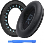 Asendatavad k&otilde;rvapadjad Bose QuietComfort 45 (QC45) / QuietComfort SE / New Quiet Comfort Wireless Over-Ear k&otilde;rvaklappide jaoks, tootja MMOBIEL - Proteiini PU k&otilde;rvaklappide k&otilde;rvapadjad - asenduspadjad - mustad