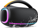 Bluetooth-k&otilde;lar koos valgusega, 80 W muusikakast, Bluetooth, kaks bassik&otilde;larit, 8000 mAh suur aku, IPX7 veekindel, TWS, AUX, TF, Bluetooth-karp sobib v&auml;litingimustesse/pidu/ehitusplatsile