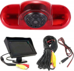 HD piduritulede kaamera 4,3-tollise LCD monitoriga, &ouml;ise n&auml;gemise tagurduskaamera asendus Opel Vivaro Surf Concept/Movano X70 Box/Vauxhall/Combo/Trafic/Peugeot Expert 222 223 224/Citroen Jumpy jaoks