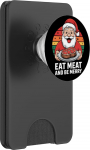 Lustiges Weihnachtsmann-Kost&uuml;m, Metzgerfleisch, Steak, Party-Kost&uuml;m PopSockets PopWallet f&uuml;r MagSafe