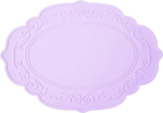 Premium-Tischset aus Silikon, hitzebest&auml;ndig, Tischset, Tassenunterlage, Tellerunterlage, rutschfestes Design, Tischsets und Untersetzer for Schutz des Esstisches for den Heimgebrauch(Purple)