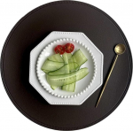 Fortschrittliches Tischset aus Leder, modisches Tischset, Esstischzubeh&ouml;r, unverzichtbar for Esstische, Heimdekoration, elegantes Design, Oberfl&auml;chenschutz, bereichert das Esserlebnis(Coffee)