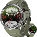 Blackview meeste nutikell (k&otilde;nede tegemine / vastuv&otilde;tmine), 1,39-tolline spordikell koos s&uuml;dame l&ouml;&ouml;gisageduse SpO2 sammuloenduriga, 100 spordirežiimi, IP68 veekindel aktiivsuse j&auml;lgimise seade, spordikell iOS-i jaoks