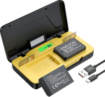 ENEGON LP-E12 Battery 20 W Dual Storage Fast Charger Set (2 x 1200 mAh) for Canon EOS M50 Mark II, 1200D, 100D, M50, EOS M, M2, M10, M100, M200, Kiss X7, PowerShot SX70 HS