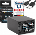 PATONA USB-C Platinum NP-FV100 aku 3090 mAh &Uuml;hildub Sony HDR CX250 CX625 CX680 CX730 PJ810 FDR AX40 AX45 AX53 AX33 AX100 NEX-VG30 NPFV100 NP FV100 FV100 FV100 0A