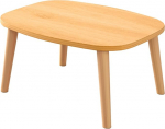 Rechteckiger, klappbarer Couchtisch aus Holz, niedriger Tisch zum Sitzen auf dem Boden, minimalistischer japanischer Tatami-Tisch f&uuml;r kleine R&auml;ume, geeignet zum Lernen, Arbeiten, Lesen,Wood,60cm