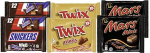 Minis Mix &scaron;okolaaditahvel, 1362 g, 2 x Snickers, 2 x Twix ja 2 x Mars, iga&uuml;ks 227 g, 6 tk.