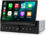 1 DIN Linux-Autoradio f&uuml;r Peugeot 206/207/308/3008 & Citro&euml;n C2/C3/C4, Kabelloses CarPlay & Android Auto, Einziehbarer Touchscreen, Bluetooth FM RDS, Plug & Plag
