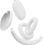 AirPods Maxiga &uuml;hilduv &uuml;mbris, AirPods Maxi t&auml;ielik kate, peakatte kate + k&otilde;rvaklapi kate + k&otilde;rvapadja kate (valge)