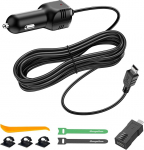 Autolaadija, Mini USB/Mikro USB liidesed, I-t&uuml;&uuml;pi autolaadija, s&otilde;idumeerik, toitekaabel, 3,5 m, 12 V/24 V kuni DC 5 V/2 A, universaalne auto sigaretis&uuml;&uuml;taja adapter telefonile Dashcam ja