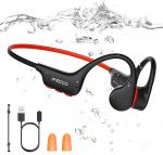IFECCO Knochenschall Kopfh&ouml;rer Schwimmen Bluetooth 6.0 - IP68 wasserdichte Open Ear Kopfh&ouml;Rer mit MP3-Player 8GB Speicher,Unterwasser Sport Kopfh&ouml;rer f&uuml;r Schwimmen Laufen Fahrrad Surfen