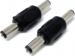 DRUT 2tk 5.5mm x 2.5mm DC Power Coupler mees-mees sugupooltevahetaja kaabli adapter Must