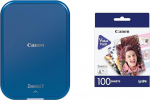 Canon Zoemini 2 Mini Photo Printer Mobile Portable Travel Pocket & ZP-2030 Original Zinc Photo Paper 100 Sheets for Zoemini Instant Camera/Photo Printer