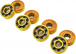 608 2RS h&uuml;briidne must keraamiline kuullaager 8 x 22 x 7 mm rinnanitriid rulluisud rulluisuratas kuldne longboard laagrid 16 kaupa pakendis