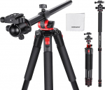 NEEWER Camera Tripod Monopod, 72-tolline alumiiniumist &uuml;lalpealne statiiv raske DSLR Cam Camcorderile, horisontaalne keskne sammas, 360&deg; kuulipea ja Arca t&uuml;&uuml;pi QR-plaat, Max. Koormus 33 naela, puhastuslapp