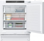Siemens GU21NADE0 iQ500 Smart Built-In Freezer, Flat Hinge with Soft Feed, 82 x 59.8 cm, 85 L Freezer, NoFrost - Never Defrost Again, FreshSense - Constant Indoor Temperature