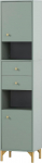 Schildmeyer Ando 154249 Tall Cabinet, Pistachio/Gold, 40.3 x 33 x 181.6 cm