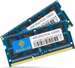 Rasalas 8GB Kit (2x4GB) PC3-12800 DDR3L 1600MHz RAM SODIMM, 4GB 2Rx8 PC3L-12800S DDR3 1600 1.35V 204-Pin CL11 Upgrade Rank Laptop Memory Module