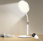 SAD-lamp - UV-vaba valgusteraapialamp 10 000 luksi, 3 v&auml;rvitemperatuuri, 9 heledusastet ja 15/30/45-minutiline taimeri - p&auml;evavalguslamp meeleolu parandamiseks