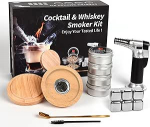 RoseFlower Cocktail Smoker Set, Nostalgia Smoker Set viskile, jookidele, Bourbonile, praadile, kalale ja juustule - infusioonisuitsu jookidele ja toidule - maja/aed/grill - isadep&auml;eva kingitus #1