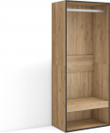 Skraut Home avatud riidekapp, riided, kingad, 60 x 145 x 35 cm, magamistuppa, tuppa, garderoobikapp, kaasaegne stiil, tammepuust