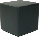 Kuechen-preisbombe Disainer Cube Seat I Kunstnahast tool 45 x 45 x 45 cm Modern mustas v&auml;rvitoonis