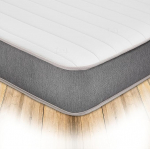 Starlight Beds h&uuml;briidmadrats 8" x 5ft Shorty madrats m&auml;luvahukihi ja vedru&uuml;ksusega, Cool Touch Straight Line, hall/valge, pehme k&otilde;vadus (70 x 150 cm)