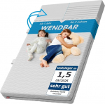 Bellabino Twist Kindermatratze 140x200 cm - Matratze Kinderbett H&auml;rtegrad H1/H2 - Hochwertige 7 Zonen Kaltschaummatratze - Jugendmatratze 15 cm hoch - mit waschbarem Bezug, allergikerfreundlich