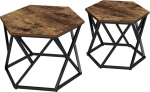 Vicco 2 Fyrk Rustic Oak kohvilaudade komplekt 57 x 57 cm