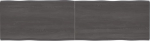 Massiivpuidust Live Edge t&ouml;&ouml;deldud lauaplaat tumepruun 220 x 60 x (2-4) cm asendusplaat k&ouml;&ouml;gi kohvi s&ouml;&ouml;gilaua laua t&ouml;&ouml;lauale