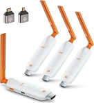 Traadita HDMI saatja ja 3 vastuv&otilde;tjat - kuni 6 RX-i, TIMBOOTECH traadita saatja 3 vastuv&otilde;tjat 5G UHD, HDMI raadio&uuml;lekanne Video Audio s&uuml;learvutist / TV-boksist / kaamerast mitme telerisse / projektorisse.