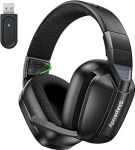 VK80 2.4GHz traadita m&auml;ngukomplektid PC-le, madal viivitus, &uuml;le 50 tunni aku kestvus, Bluetooth k&otilde;rvaklapid, stereoheli k&otilde;rvaklapid Switchile, matt heledat musta v&auml;rvi
