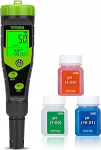 YINMIK pH EC Meter Pool pH Tester 4 in 1 Juhtivuse m&otilde;&otilde;tja PPM Tester Samaaegne PH, EC, temperatuuri ja TDS m&otilde;&otilde;tmine vee, akvaariumi, &otilde;lletootmise, h&uuml;dropoonika jaoks.