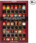 Thoughtfully - Hot Sauce Gift Set - Tasting Set with 30 Different Hot Sauces - Worldwide Inspired